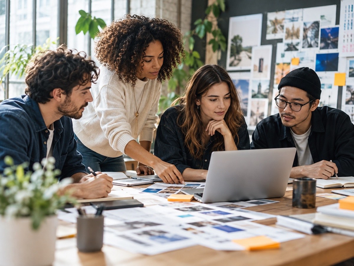 Marketing agency team planning a campaign